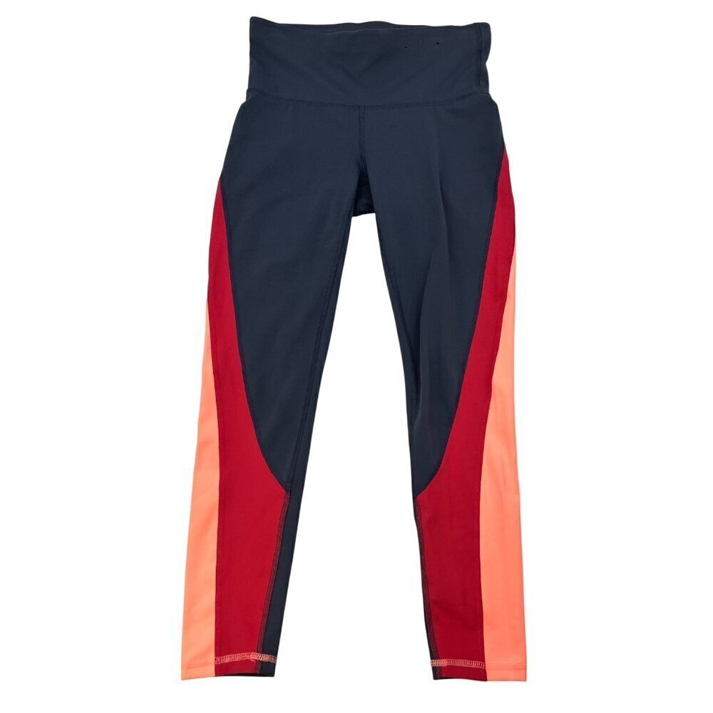 Xersion Womens 7/8 Leggings Multicolor Colorblock Size Small